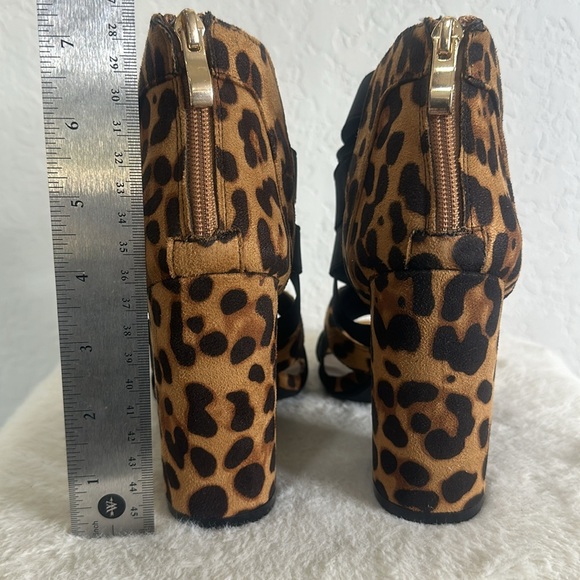 YOKI-FRIDAY-55 Women's Comfort High Heel Pump, Block Heel, Back Zipper, Open Toe - Picture 4 of 12